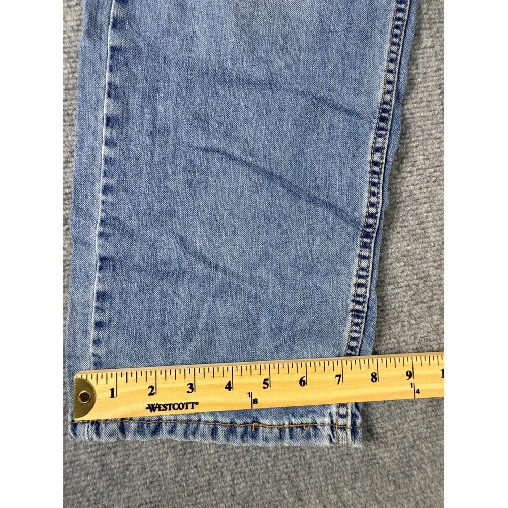 Levis 505 Regular Fit Light Wash Blue Denim Jeans Mens 36x32 (Measures 36x28)